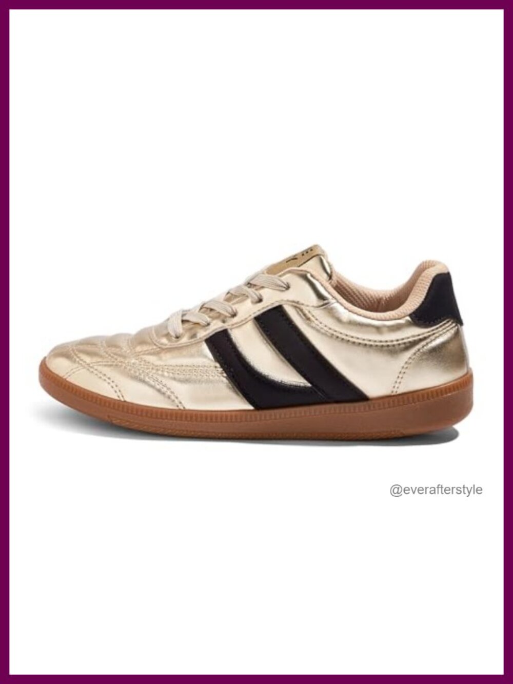 Women's Retro Sneakers Vintage Artificial Leather Chunky Sole Lace-Up Shoes